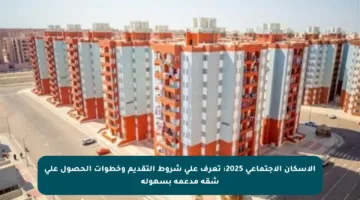 الإسكان الاجتماعي 2025: تعرف على شروط التقديم وخطوات الحصول على شقة مدعمة بسهولة